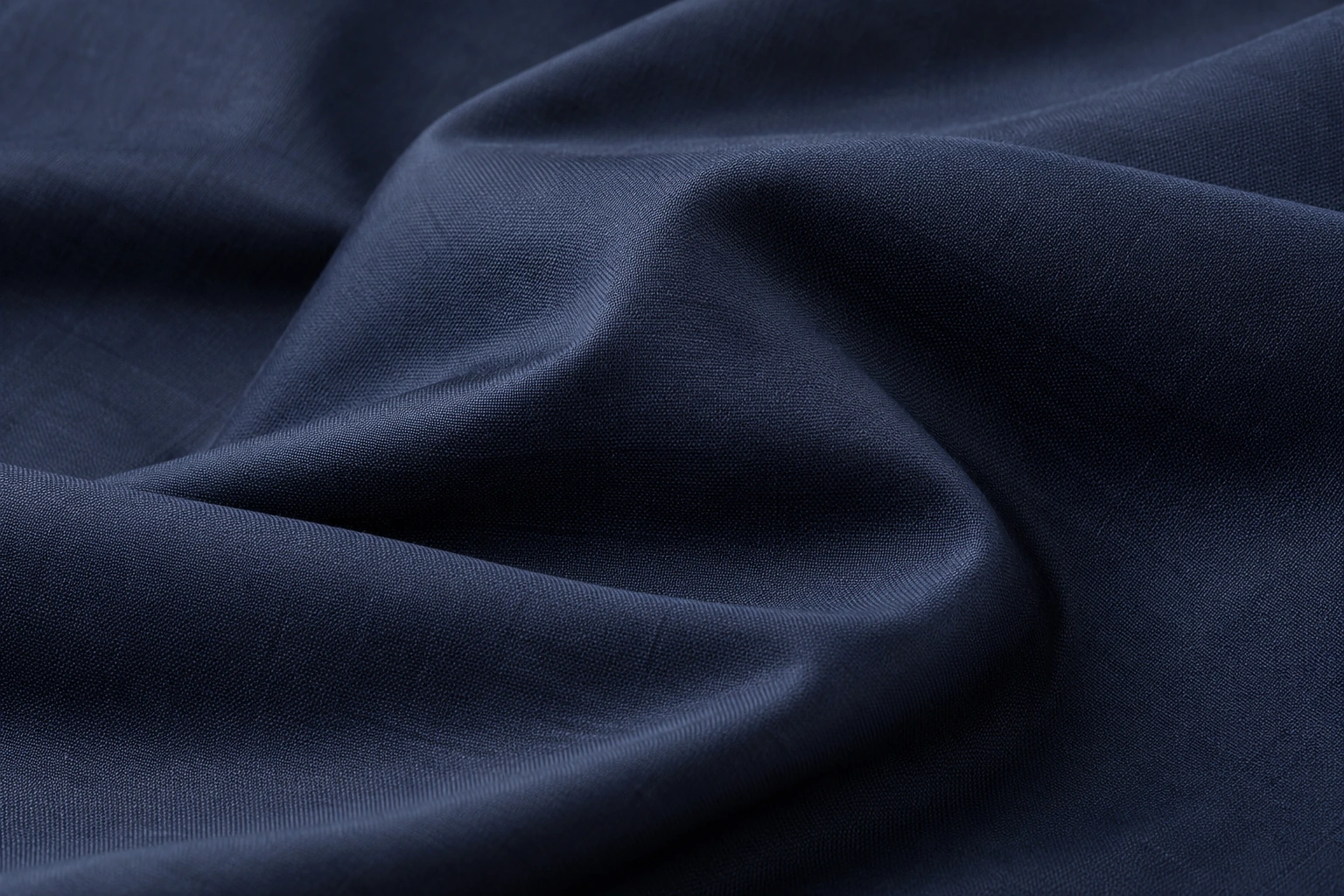 Cotone extrafine blu notte: dettaglio illustrativo del tessuto